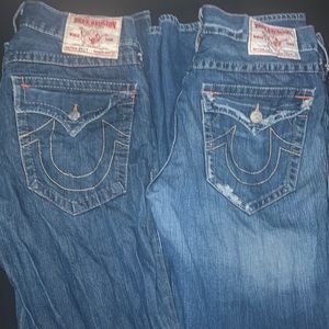 2 Pair True Religion Jeans